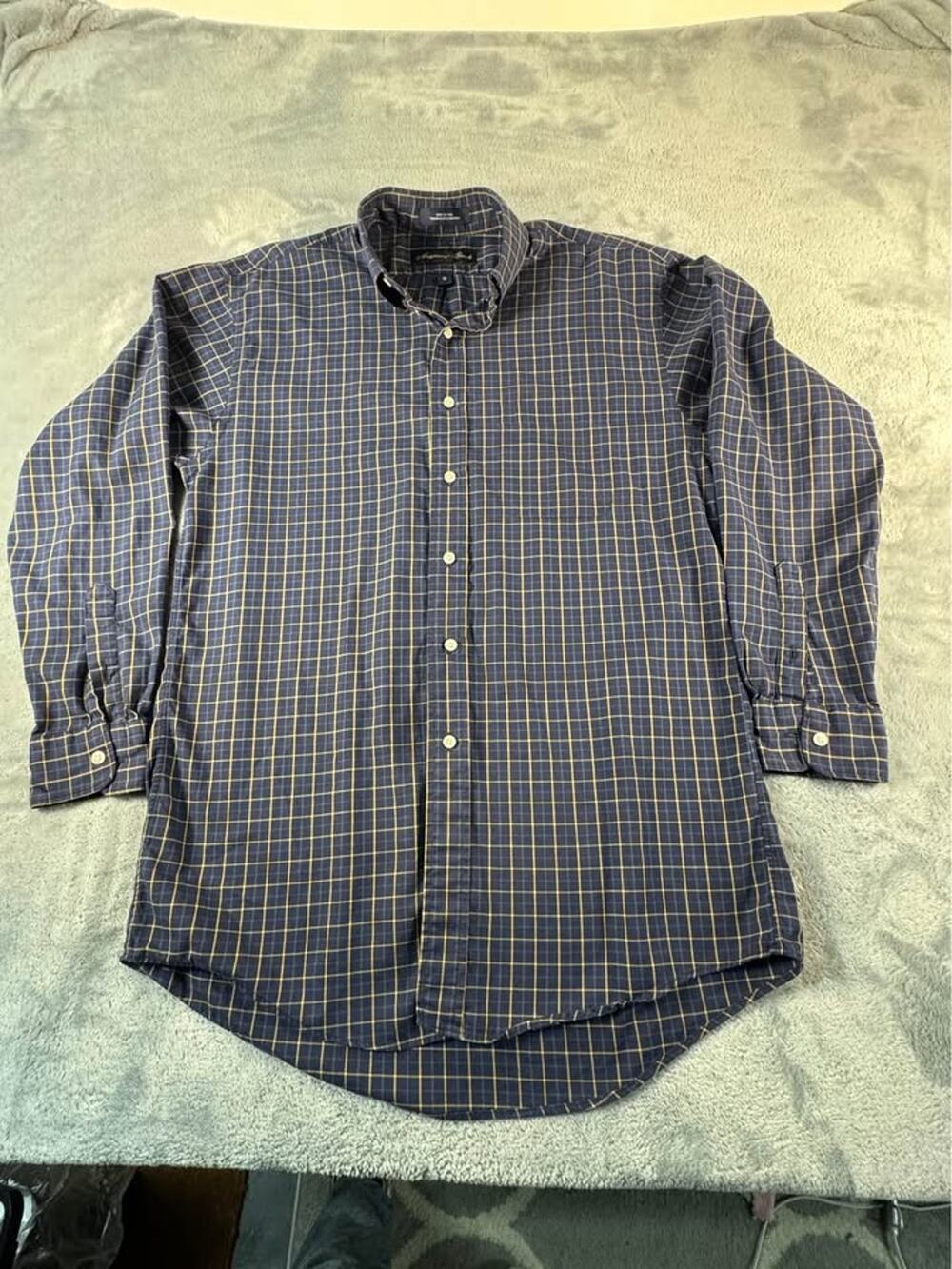 🍺Anheuser Busch Button Up Shirt -Size Medium Plaid Michelob Ultra Western PBR